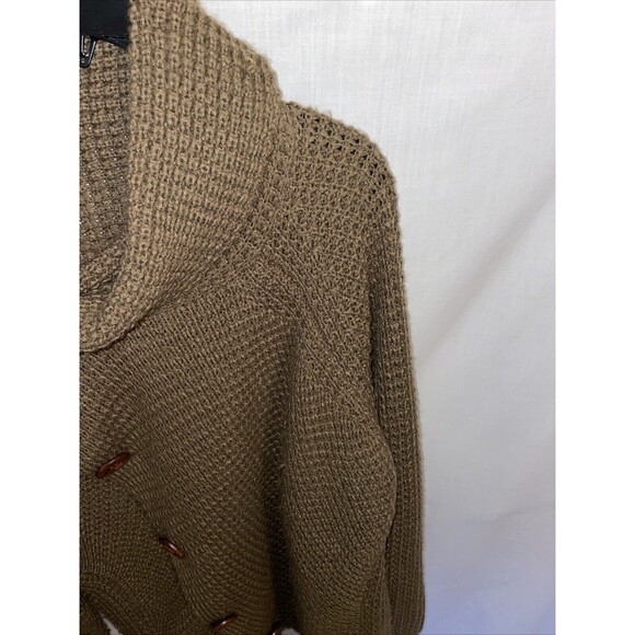 Grecerelle Women’s Wrapover Cardigan Size XL Brown Acrylic Going Out Party Style - Picture 4 of 12